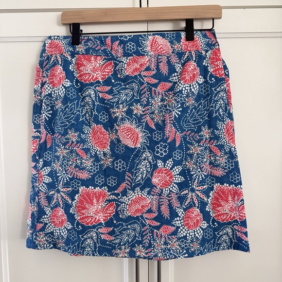 Ripskirt Dresses & Skirts - RipSkirt Skirt Womens Large Blue Floral Wrap Beach Resort Hawaiian Summer Preppy
